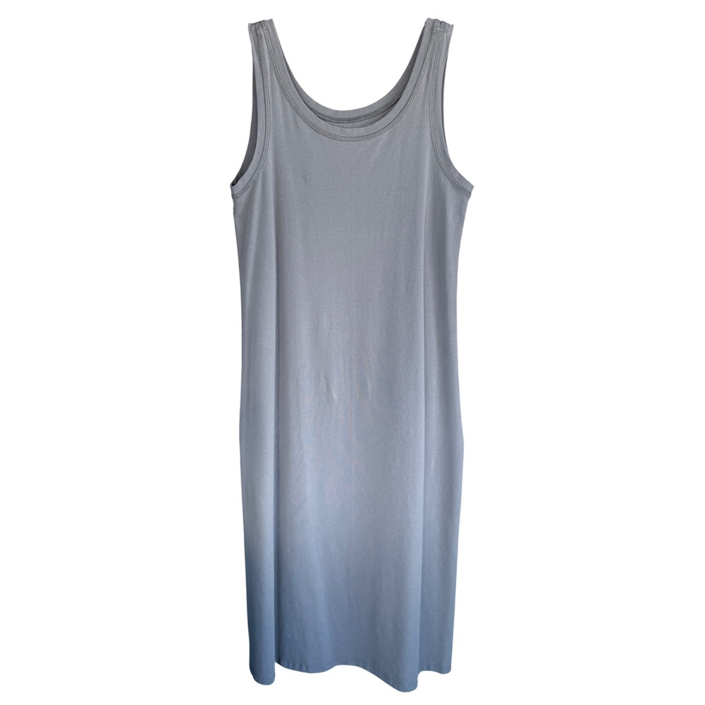 ER Eileen Fisher Tank Dress‎ Casual Knit Sleeveless Gray